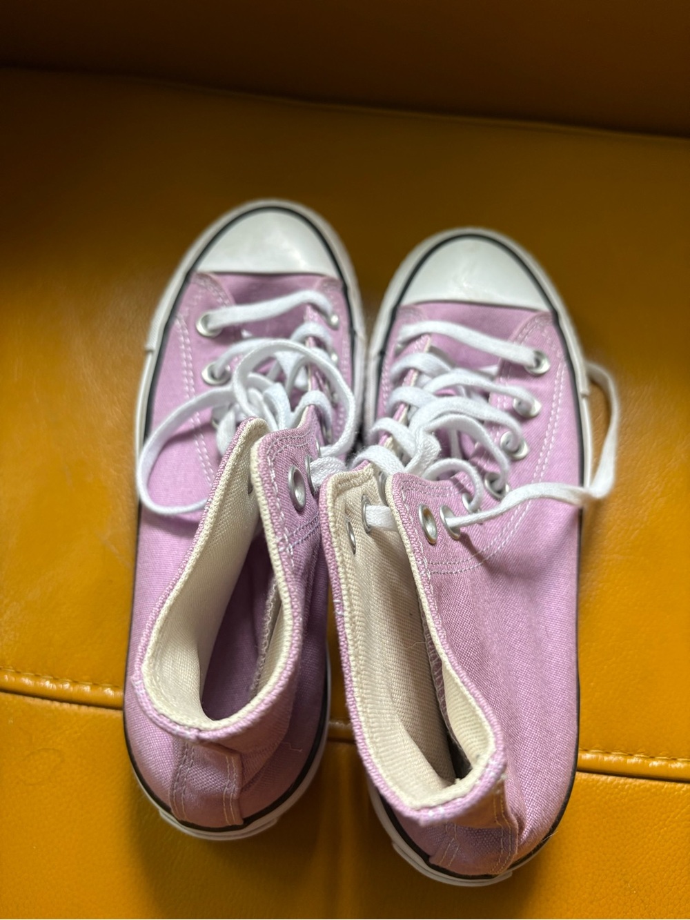 Converse High Top Sneakers - Light Pink Canvas - Picture 3 of 6